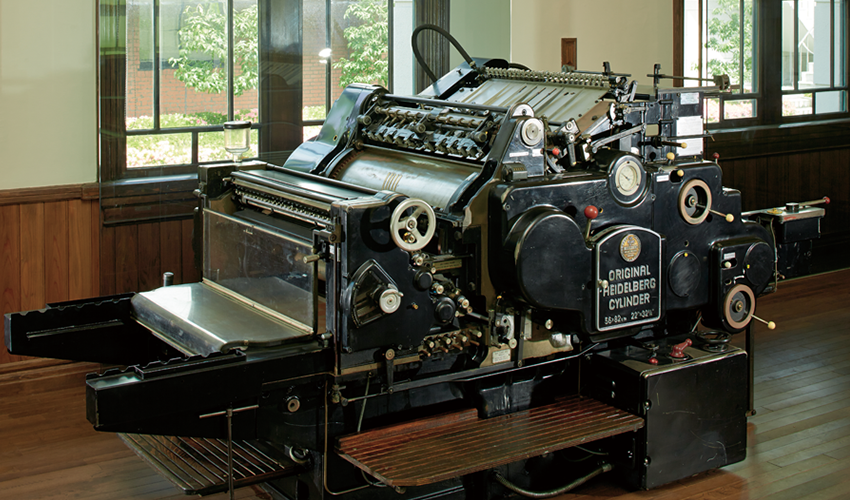 Heidelberg letterpress printing machine
